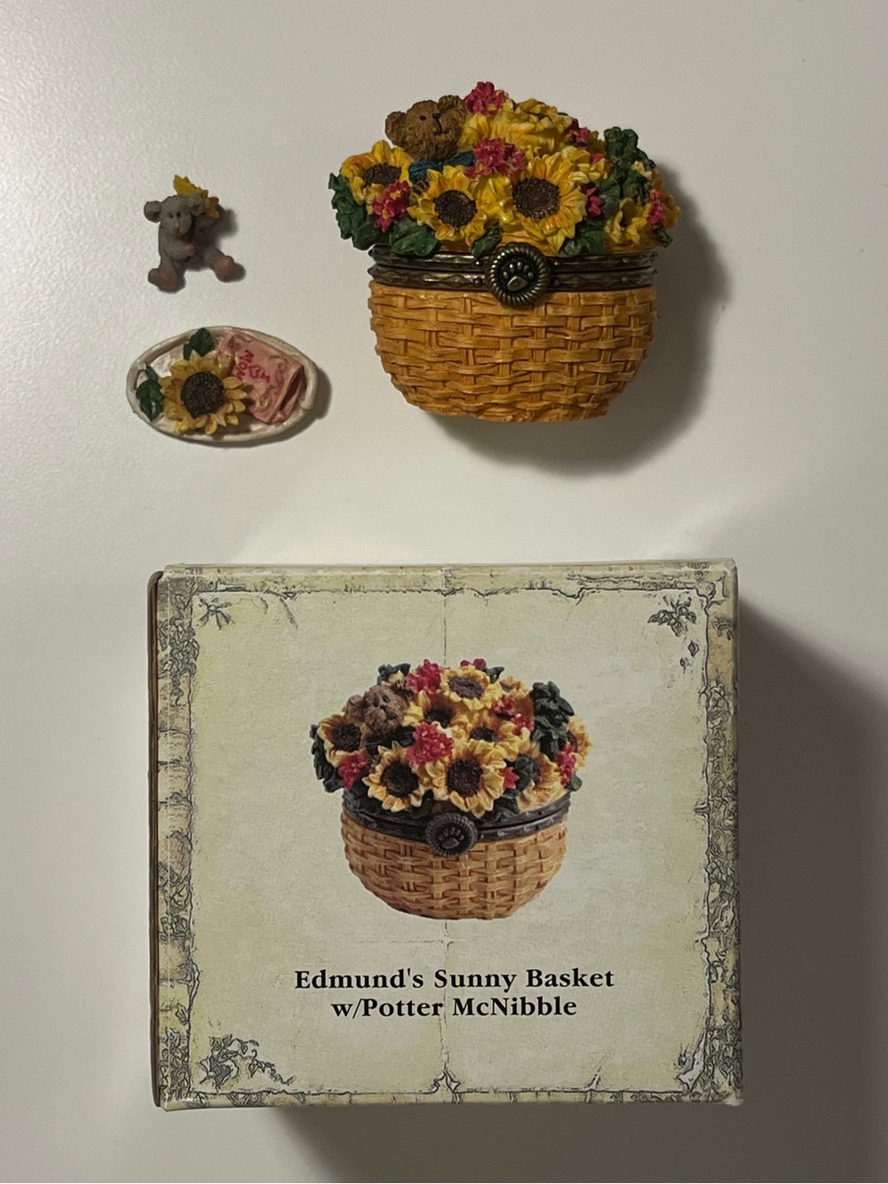 Boyd’s Bear Treasure Box Edmund's Sunny Basket w/Potter McNibble